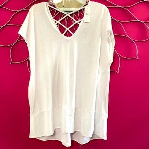 Lane Bryant White Summer Tunic